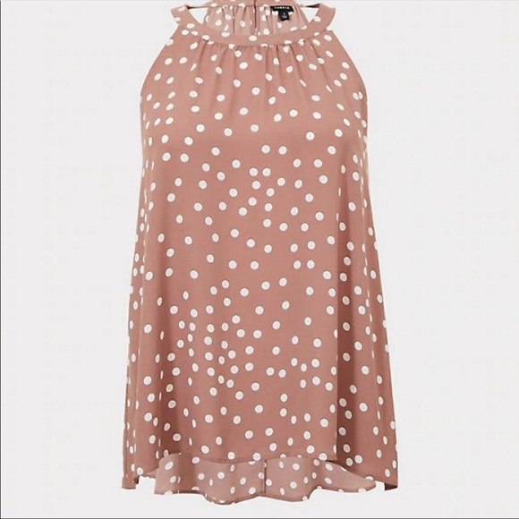 Torrid polka dot Goddess Top - Picture 2 of 3